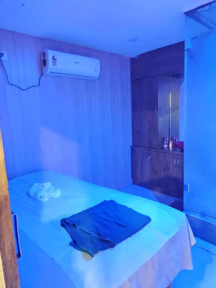 Actual massage treatment room at Green Tree Spa Banjara Hills
